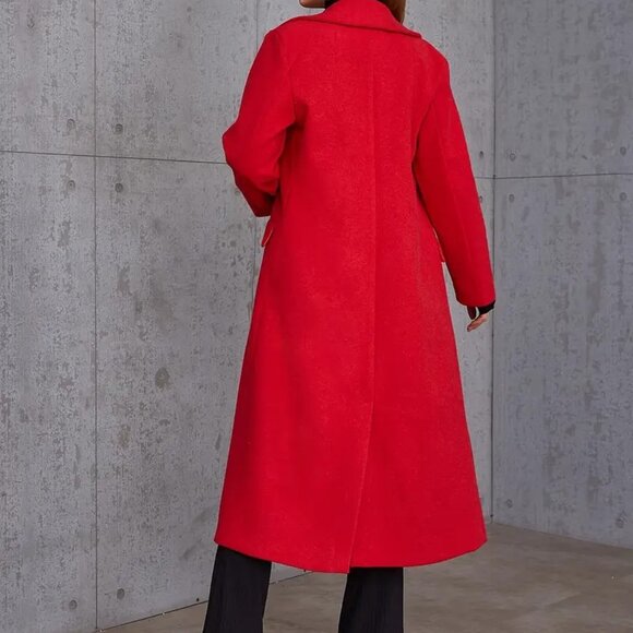 Coat Long Lined Coat (Size: XL) - Picture 2 of 3
